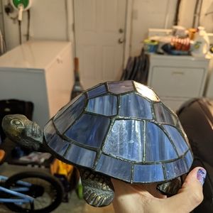 Stain glass turtle lamp